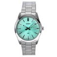 thumbnail image 1 of Casio Montre Analogique Standard en Acier Inoxydable Cadran Vert Menthe Quartz MTP-VD03D-3A2 pour Hommes, 1 of 1
