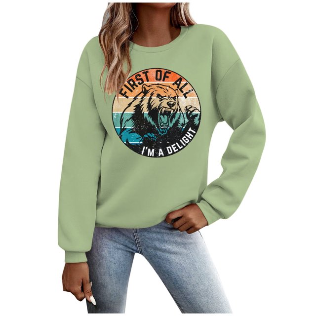 TINZ Sweat à Capuche Décontracté pour Femmes, Col Rond, Imprimé Animal, Veste Festive pour Adolescentes