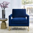 thumbnail image 5 of TOV Furniture Emory Navy Velvet Chair with Gold Ba, 5 of 5