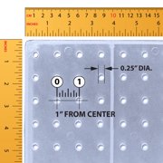 Four-Sided Revolving 8W x 20H Pegboard Counter Display