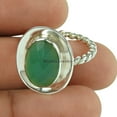 thumbnail image 2 of Natural Green Onyx Gemstone Checker Ring, Solitaire Ring, Delicate Ring, Promise Ring, Proposal Ring, Friendship Gifts, Beautiful Ring, Mothers Day Gifts, Bridesmaid Gifts (green-onyx, Size 7), 2 of 3