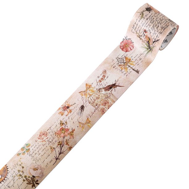 JIANWU 200cm/Rollo Flower Wonderland Series Simple Vintage Floral Acuarela Washi Cinta Creativa DIY Collage Decoración Estacionaria Gao Jiahui unisex
