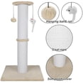 thumbnail image 5 of Cat Scratching Post 34 Inches Heavy Duty and Thicker Cat Scratching Post Sisal Rope with Hanging Ball and Mice Scratching Post for Indoor Cats and Adult(Beige), 5 of 7