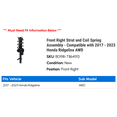 thumbnail image 2 of Front Right Strut and Coil Spring Assembly - Compatible with 2017 - 2023 Honda Ridgeline AWD 2018 2019 2020 2021 2022, 2 of 2