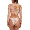 thumbnail image 4 of Traje de baño de 2 piezas para mujer, trajes de baño para mujer, bikini de dos piezas con espalda descubierta y vendaje, conjunto de ropa de playa para mujer, 4 of 8