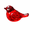 Red, variant on Handcrafted Mini Glass Bird Figurine – Blown Glass Decorative Set for Desk, Office, Home Gift, Animal Lovers Collectible
