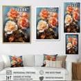 thumbnail image 4 of Designart "Warm Toned Rose Allure I" Roses Floater Framed Canvas Prints, 4 of 5