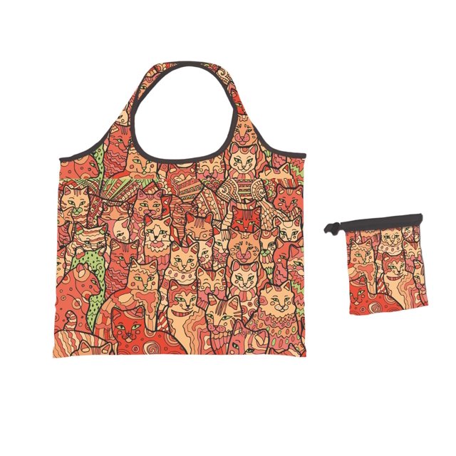 Bolsa Plegable de Tela Gatos Tigsa 4710201498341