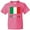 Neon Pink, variant on Inktastic Italy Flag & Italia Black Border Youth T-Shirt