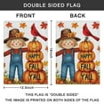 thumbnail image 4 of Happy Fall Y'all Scarecrow Cardinal Fall Garden Flags 12.5"x18" Double Side,Small Yard Flags for Outside,Outdoor Fall Decor,Autumn Funny Garden Flag Yard Decoration, 4 of 4