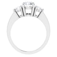 thumbnail image 4 of 1.5 CTW Round Cut Cubic Zirconia | Sterling Silver Three-Stone Ring Anniversary Band | Size 8 | Everyday Elegance, 4 of 8