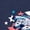 NAVY, variant on Star Wars - Millennium Falcon Stars Stripes Short Sleeve Graphic T-Shirt
