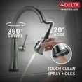 thumbnail image 7 of Delta 9197T-Dst Cassidy Pull-Down Kitchen Faucet - Lumicoat Polished Nickel, 7 of 7