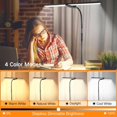 thumbnail image 5 of 18W 1800LM LED Floor Lamp with Double Head, Super Wide and Bright, Height Adjustable, Remote and Touch Control, Memory Function, Dimmable Standing Lamp for Reading, Working, Sewing, Drawing, Black, 5 of 9