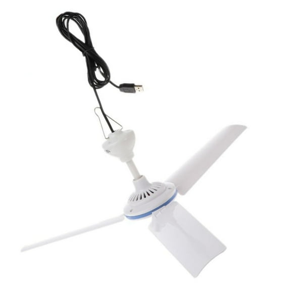 USB 5V Ceiling Fan,Small Hanging Ceiling Fan 3Leaves Hanging Camping Tent Fan for Outdoor indoor Hanging fan
