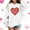 White, variant on Girls Hoodie Red Kids Valentine's Day Sweatshirt with Heart Valentine Gift Cute Girls Holiday Hoodie,Size 3-4 T