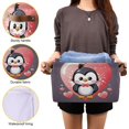thumbnail image 7 of Love Heart Penguin Foldable Storage Basket for Shelves, Collapsible Sturdy Storage Bin with Handles, Canvas Storage Cube for Organizing Closet 2PC Home Decor, 7 of 7