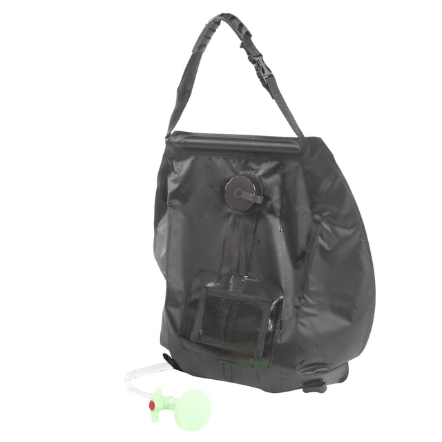 Bolsa de baño para acampar, bolsa de baño calentada por el sol con energía solar para exteriores de 20 litros, bolsa de ducha para exteriores construida para durar