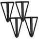 thumbnail image 5 of unbranded 1Jgo Patas De Metal Negras Para Muebles Instalación Fácil Para Sofá Y Mueble De TV, 5 of 8