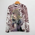 thumbnail image 3 of My Hero Academia Himiko Toga Sweater Long Sleeve Round Neck Pullover Jumper Fall Winter Clothes Print Tops Blouse 2XL, 3 of 6