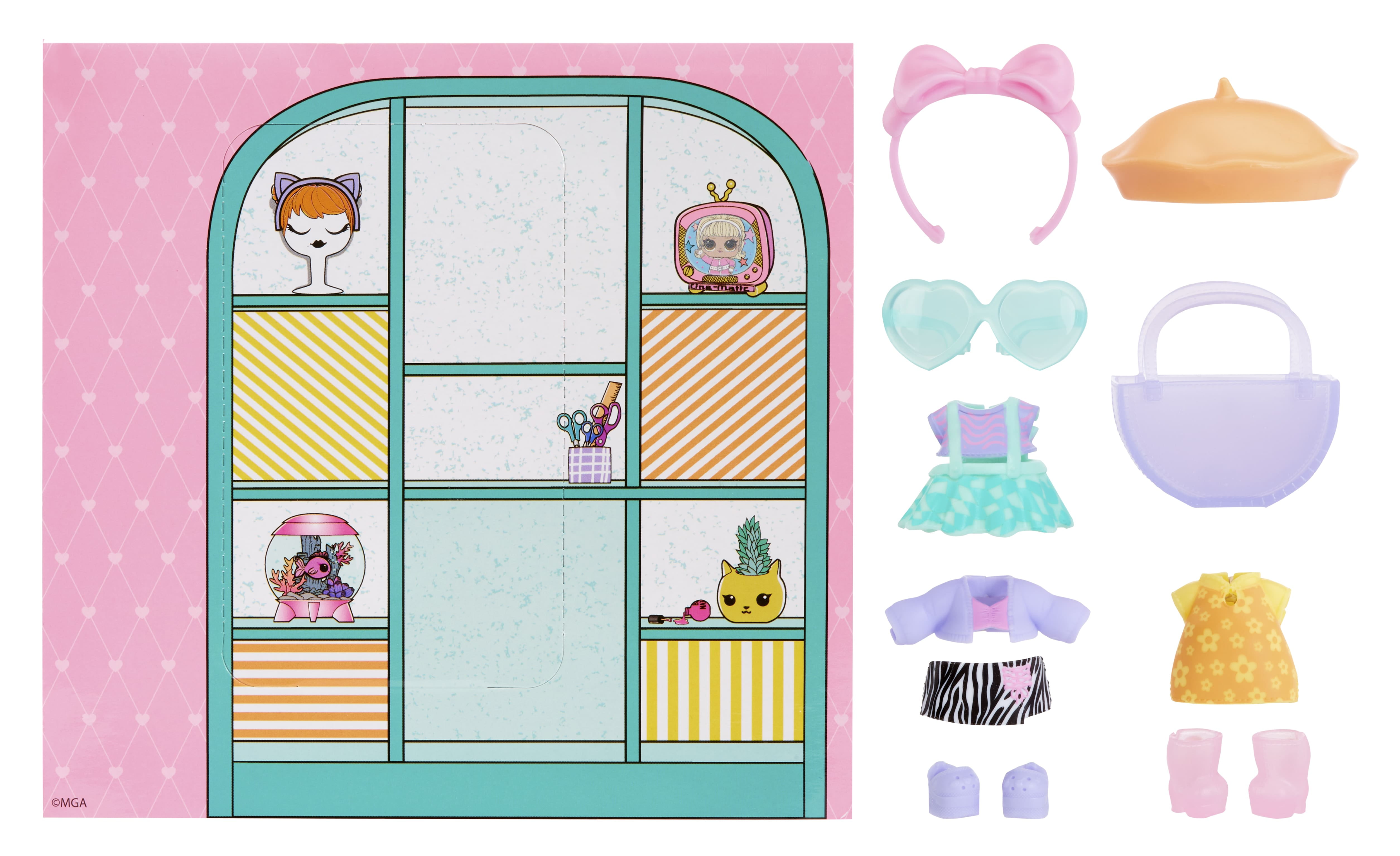 LOL Surprise Fashion packs, 6 Unique Styles Each with 3 Outfits, 2 Pairs of Shoes, 4 Accessories