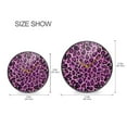 thumbnail image 6 of WOBOGO Purple Leopard Print Acrylic Wall Clock Battery Operated 11.9in Silent No Tick Bedroom Living Room Office Classroom Decoration, 6 of 10