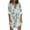 Mint Green, variant on PEZHADA Dresses for Women Plus Size Casual Shirt Dresses Fashion Women Printed Puff Long Sleeve V-Neck Dress Midi Dress Mint Green