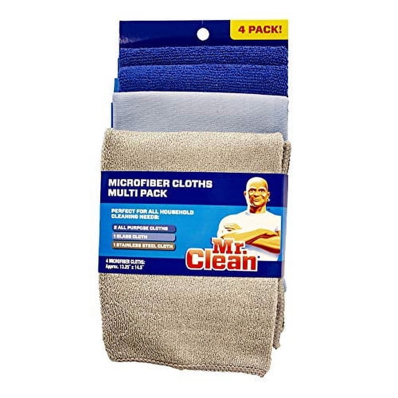 Mr. Clean Microfiber Cloth Multi Pack, Blue ( PACK OF 3)