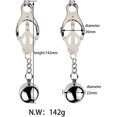 thumbnail image 2 of Pinzas para pezones con gargantilla, modelo 2024. Ajustables, con cadena. Para mujer adulta. Sin perforación. Joyería corporal sexy. Color plata., 2 of 2