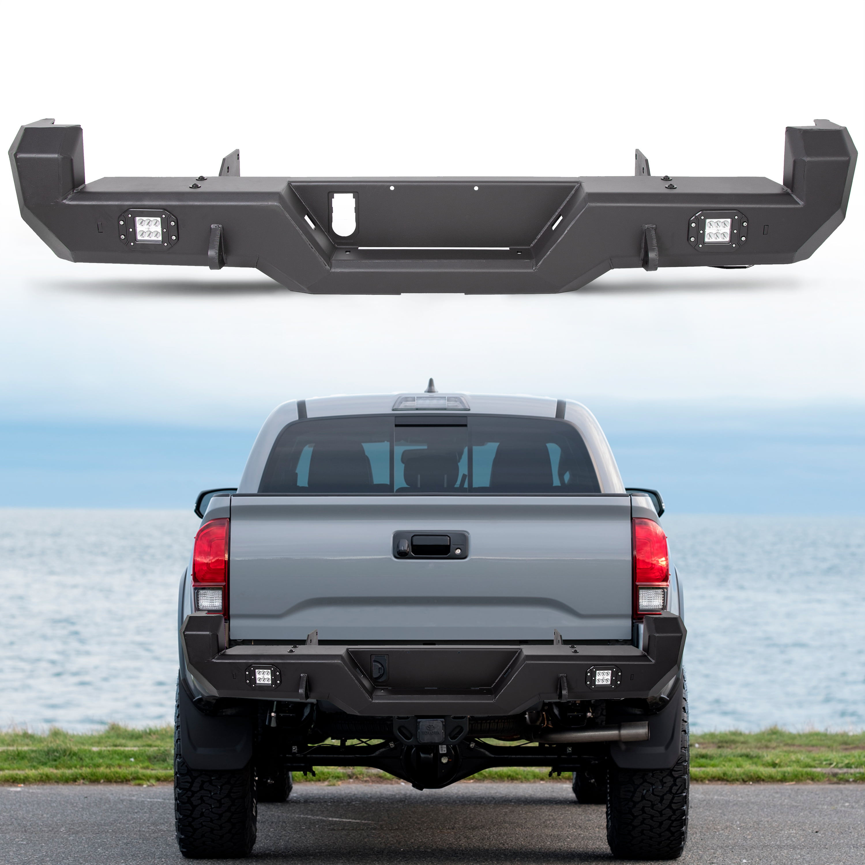 Details about   Painted 040 Super White Rear Bumper Face Bar Lower Pad For 2005-2015 Tacoma