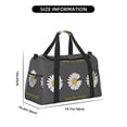 thumbnail image 3 of Balery Keep Life Simple Daisy Flower Bolsa de Gimnasio para Mujeres, Bolsa de Viaje con Bolsillo Húmedo, Bolsa de Fin de Semana para Mujeres, Bolsa de Viaje Resistente al Agua, 3 of 7