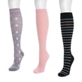 thumbnail image 3 of MUK LUKS Women's 3 Pair Pack Compression Socks, 3 of 6