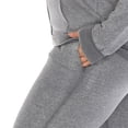 thumbnail image 6 of White Mark Women's Plus Size Burnout Jogger Set, 6 of 7