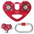 thumbnail image 2 of Lixada 30kN Cable Trolley Pulley Dual Pulley with 25kN Srew Lixada Pulley, 2 of 7