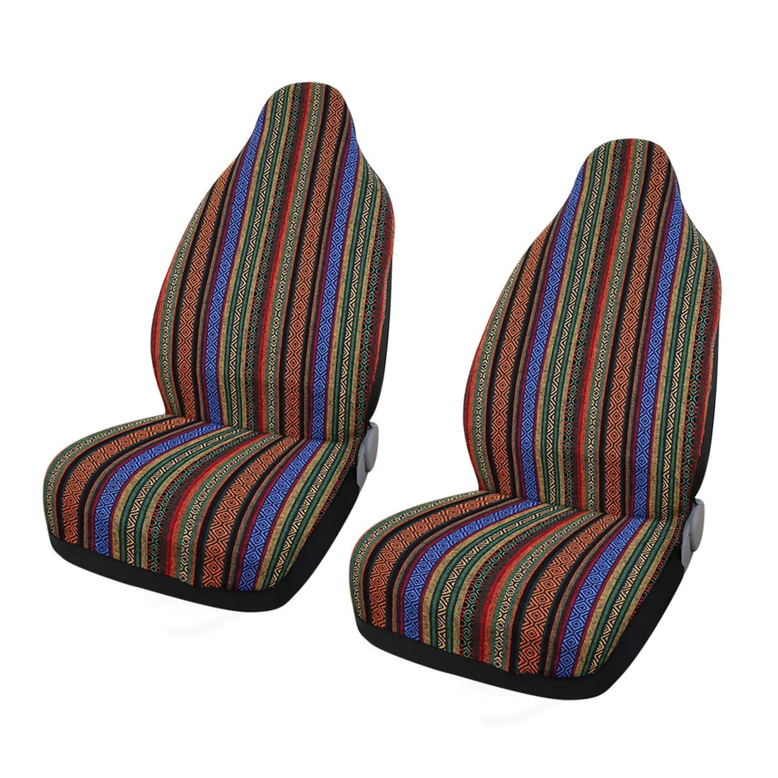Unique Bargains 10pcs Baja Blanket Ethnic Style Bucket Seat Cover for Auto Car