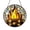Acrylic 3.5 Inch, variant on Fire Stained Glass Suncatcher Window Hanging, Campfire Inspired Art Decor, Cozy Nature Theme Gift for Friends