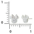 thumbnail image 3 of Disney Minnie Mouse Birthstone Sterling Silver Crystal Stud Earrings-More Colors, 3 of 4