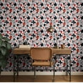 thumbnail image 3 of S4Sassy Peel & Stick Textured Vinyl Wallpaper, Urban Chic Cards Print Contact Paper Waterproof- White, 25"X 60", Removable Modern Wall Covering For Home Decor In Bedrooms & Living Areass, 3 of 9