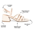 thumbnail image 2 of Journee Collection Womens Kempsy Open Square Toe Block Heel Sandals, 2 of 6