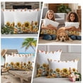 thumbnail image 5 of Pumpkin Sunflower Fall Outdoor Waterproof Pillow Covers, Thanksgiving Botanical Leaves Autumn Decorative Square Throw Pillowcase Sofa Cushion Sham for Patio/Couch/Chair, 26"x26" 2 Pack, 5 of 8