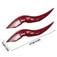 thumbnail image 3 of Car Roof Devil Horns Decoration Carbon Fiber Style Exterior Car Roof Sticker With Airflow Guide, 3 of 6