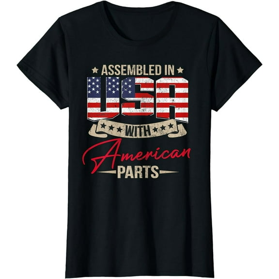 American Assembled in USA America Men & Women T-Shirt