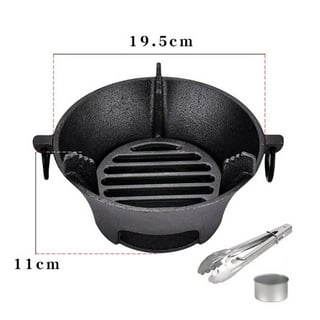 Vikakiooze Grill Pans For Stove Tops Round Iron Korean Bbq Grill Plate  Barbecue Set Non-Stick Pan Set With Holder Kitchen Appliances on