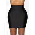 thumbnail image 1 of Fashion Women Mini Skirt Slim Seamless Solid Stretch Tight Bodycon Short Pencil Skirt Candy Dress, 1 of 5
