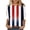 Multicolor#03, variant on Plus Size 3/4 Length Sleeve Womens Tops Funny American Flag 4th of July Shirts Stars Stripes Patriotic Tshirts Trendy Holiday USA Flag Tunic Blouses Multicolor#01 S
