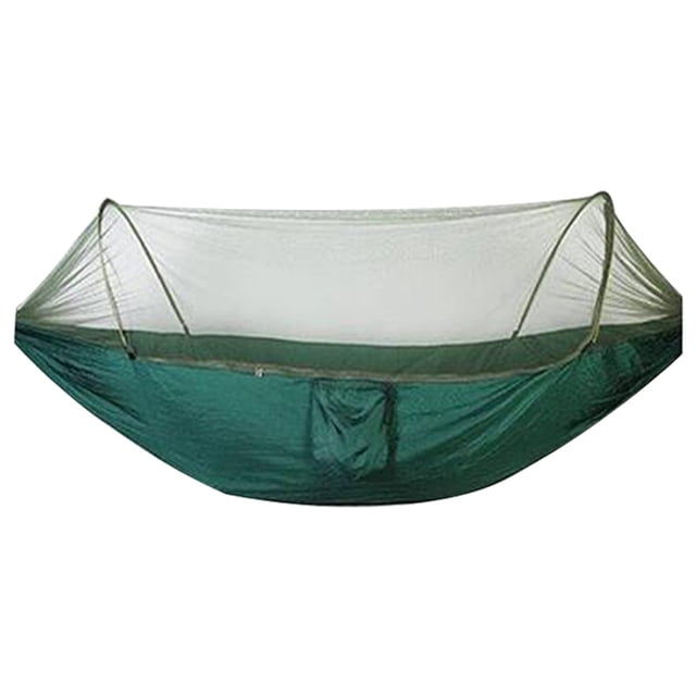 Fiudx Mosquitera para Exteriores, Cama Colgante de Nailon Ultraligera, Diseño Compacto y Plegable, Barras de Acero para Mayor Estabilidad, Sueño Cómodo, Camping y Senderismo, Fácil de Instalar, Tamañ