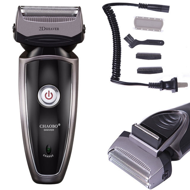 chaobo men's rechargeable cordless electric razor shaver groomer double edge trimmer us