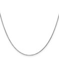 thumbnail image 3 of 10k Or Blanc.95mm Chaîne à Câble Pendentif Pendentif Lien Rond, 3 of 9