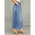 thumbnail image 4 of aPAY Womens Jeans Long Denim Loose Fit Pants Daily Wear Lace Up And Zip Fastening, 4 of 7