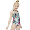 thumbnail image 5 of Super Kitties Girl's One-Piece Swimsuit Bathing Suit Soft Stretchy Children's Swimwear Swim Attire for Vacation 6-7Y(110cm), 5 of 8